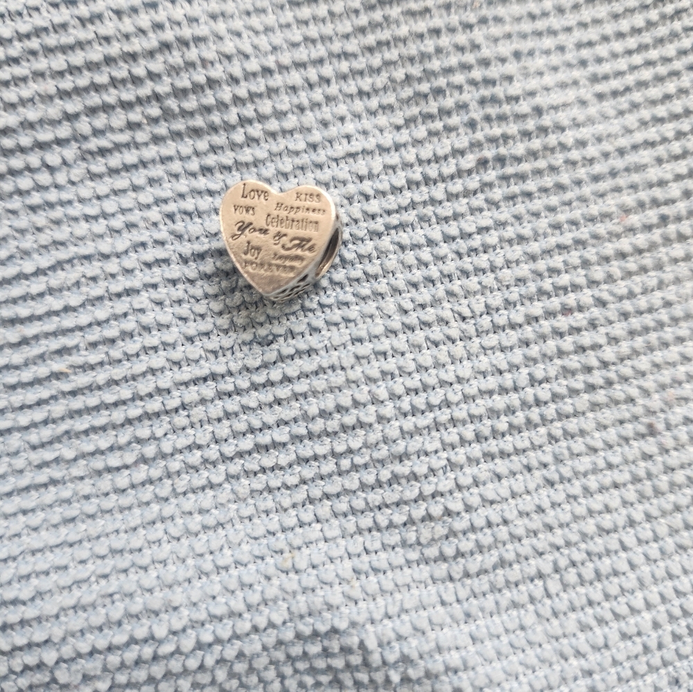 Heart-Shaped Silver Pandora Charm